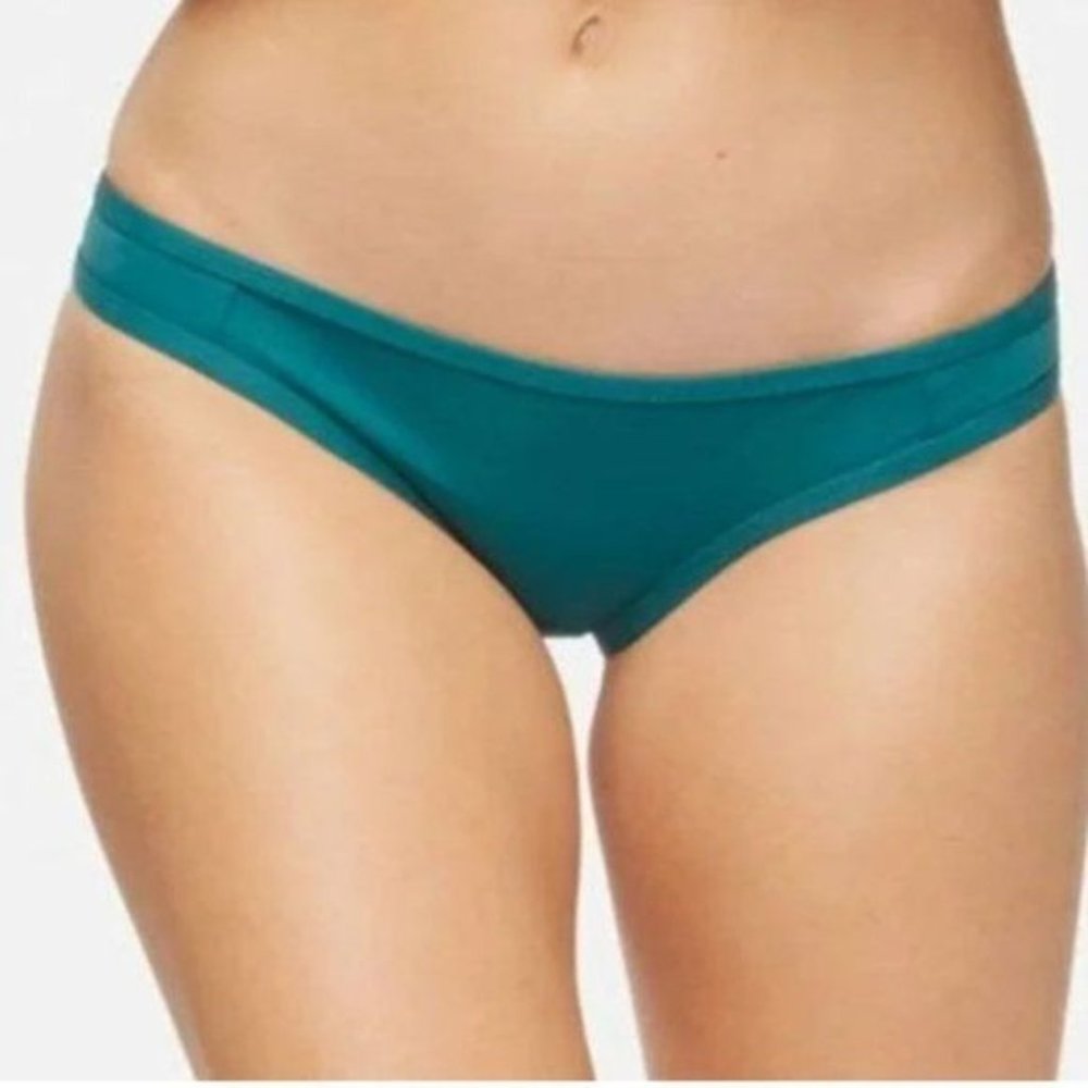 Tavik Womens Jayden Moderate Coverage Swim Bottom in Storm Green Size S